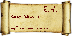 Rumpf Adrienn névjegykártya